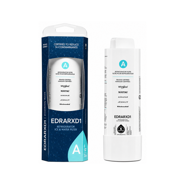EDRARXD1 Refrigerator Water Filter - Replacement for Whirlpool & Everydrop® Filter A