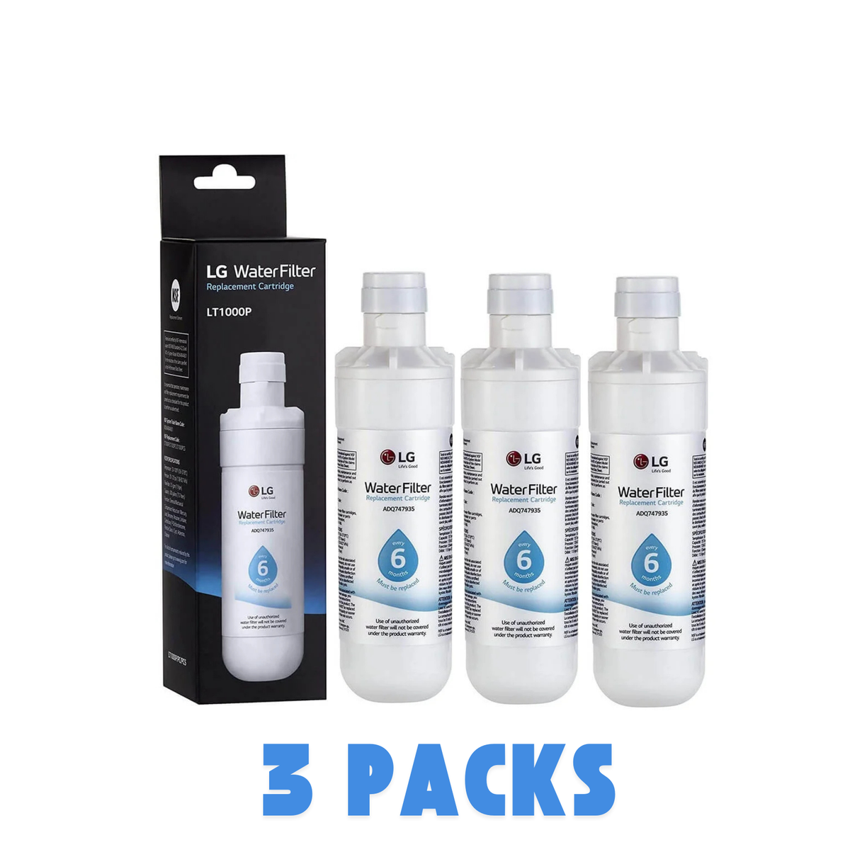 LG® LT1000P Genuine Refrigerator Water Filter