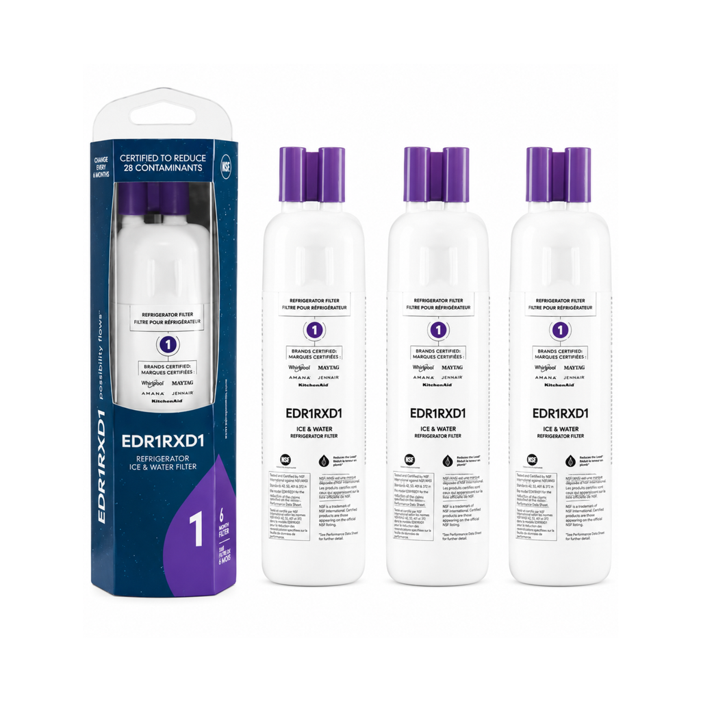 EDR1RXD1 Refrigerator Water Filter - Replacement for Whirlpool & Everydrop® Filter 1