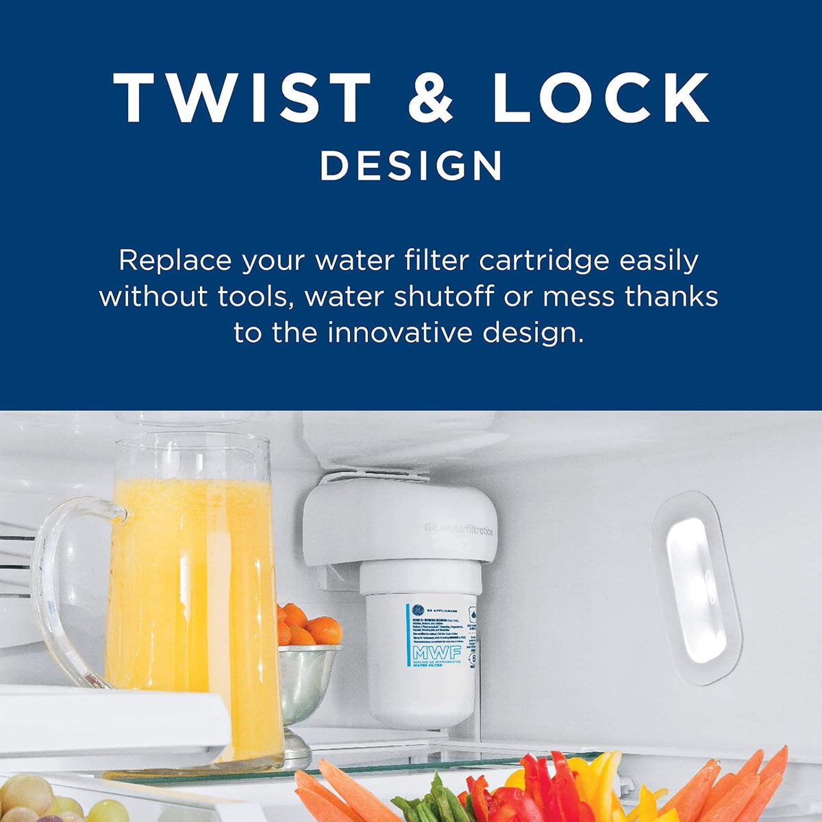 GE® MWF Refrigerator Water Filter