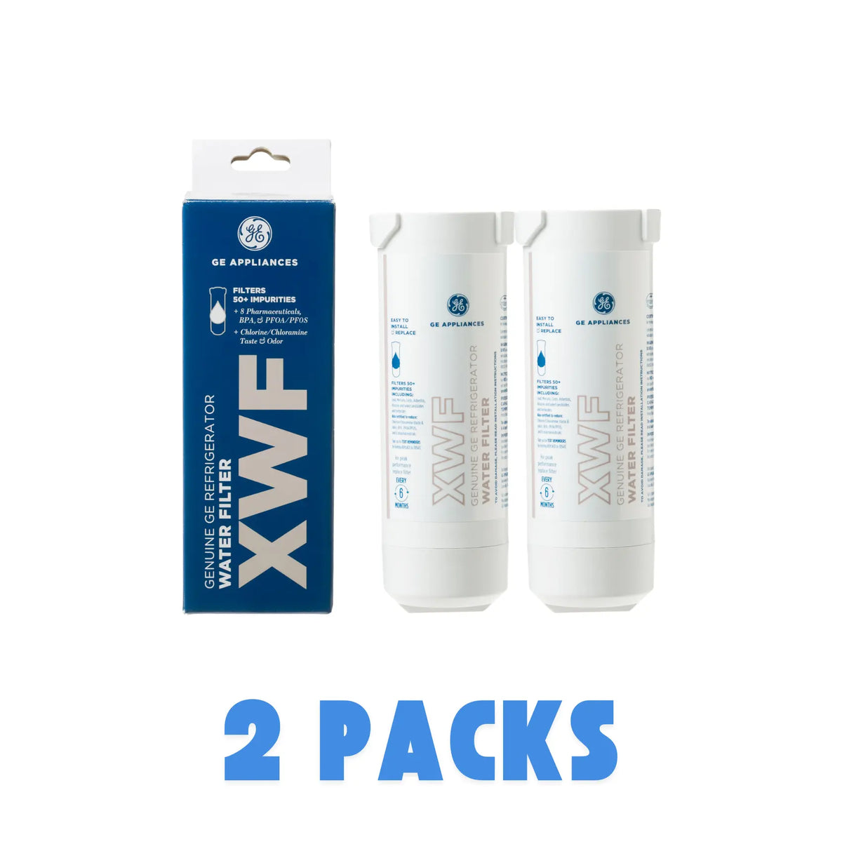GE® XWF Replacement Refrigerator Water Filter - Genuine