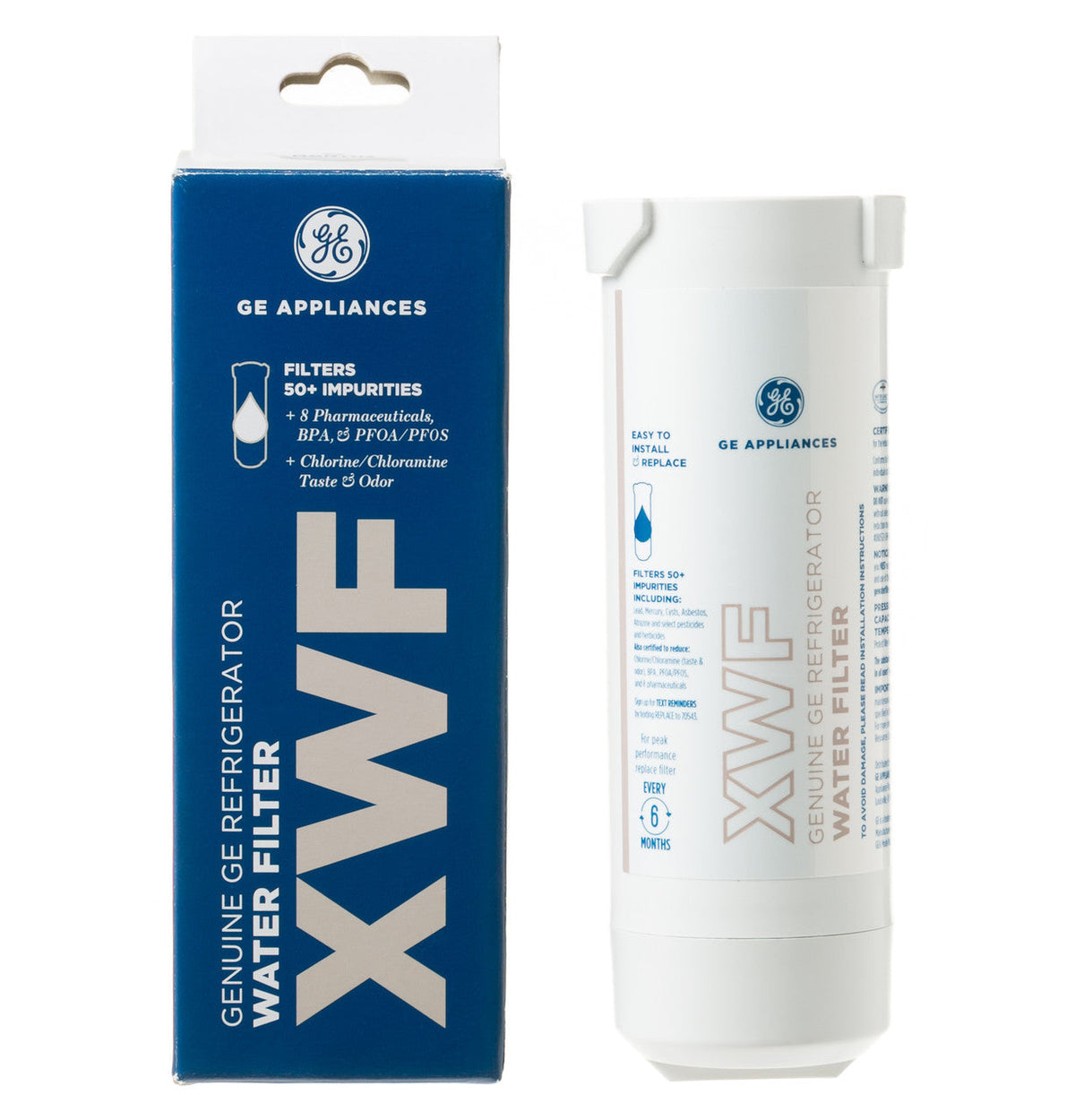 GE® XWF Replacement Refrigerator Water Filter - Genuine